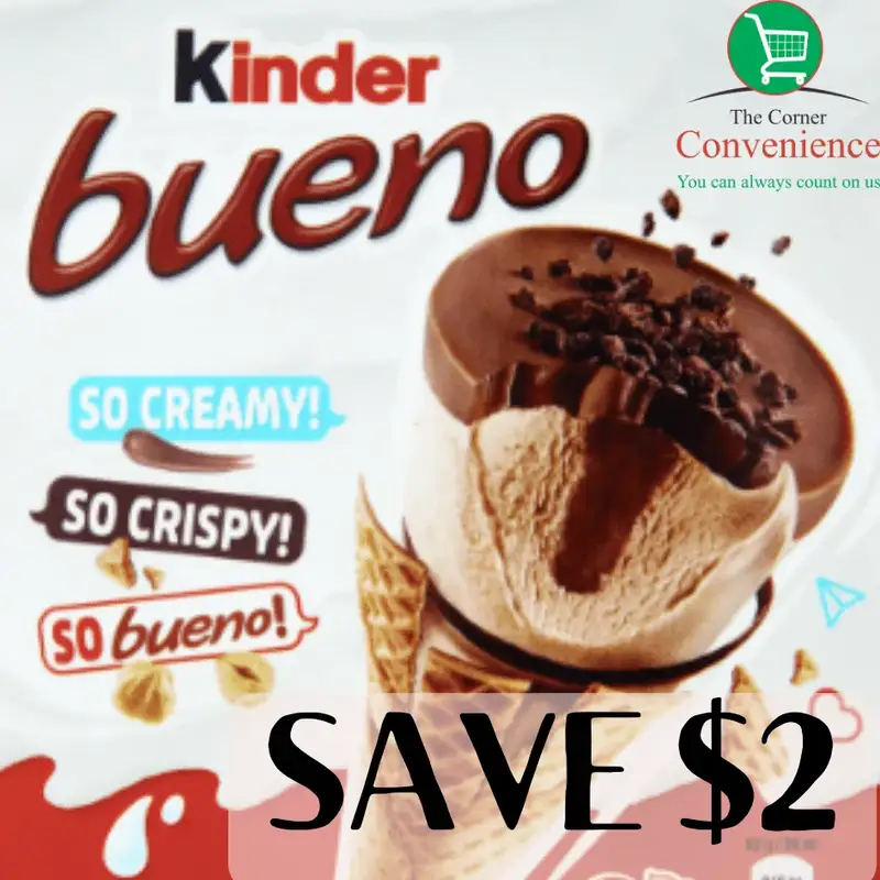 SAVE $2 ON KINDER BUENO ICE CREAM! image