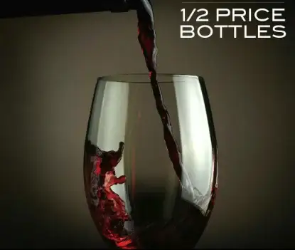 1/2 PRICE WINE BOTTLES image