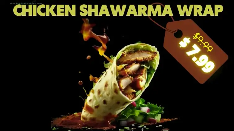 Chicken Shawarma Wrap Meal Deals Exclusive image