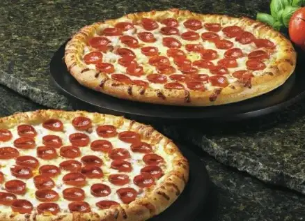 2 Medium Pepperoni Pizzas image