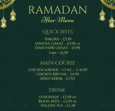Ramadan Iftar Menu image