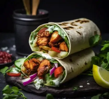 Tikka or Kabab Wrap image