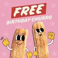 FREE Churro On Your Birthday! image