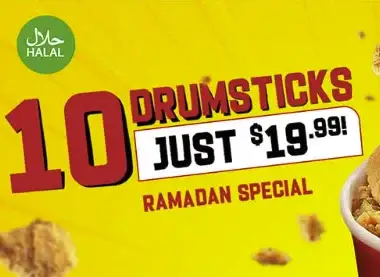 Ramadan Special 10 Drumsticks for only $19.99 image