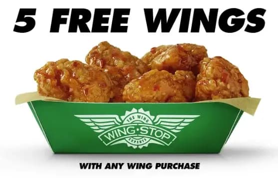5 FREE WINGS! image