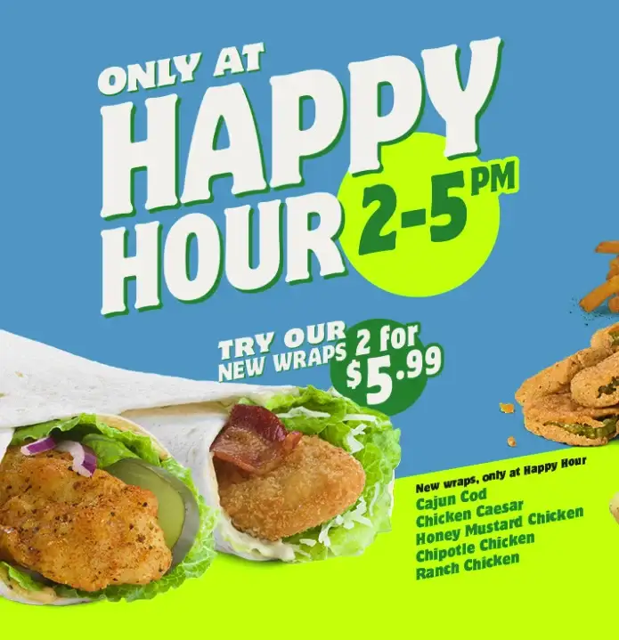 2 Wraps for $5.99 image