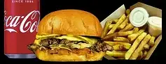 Cheese Smash + Pop + Fries + 2 Dipping image