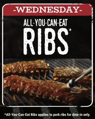 All-You-Can-Eat Ribs - Every Wednesday image