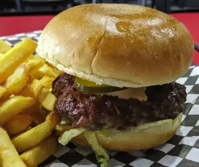 Cheeseburger + Regular Fries + Drink image