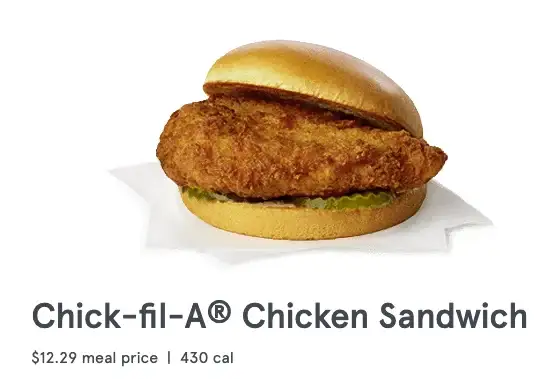 Chick-fil-A Chicken Sandwich Meal image