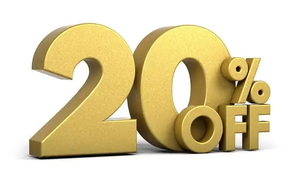 20% OFF! image
