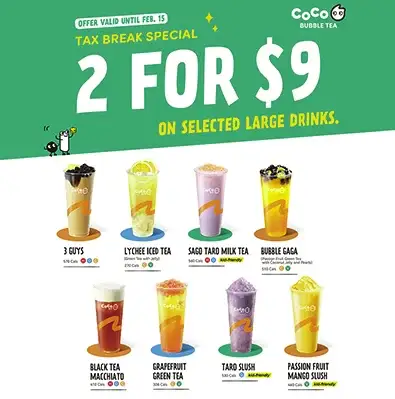 Tax Break Special 2 for $9 image