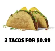 2 Tacos for $0.99! image