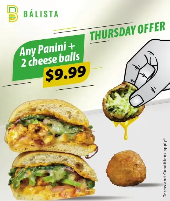 Any Panini + 2 Cheese Balls image