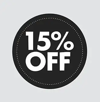 15% off on all orders above £20 image