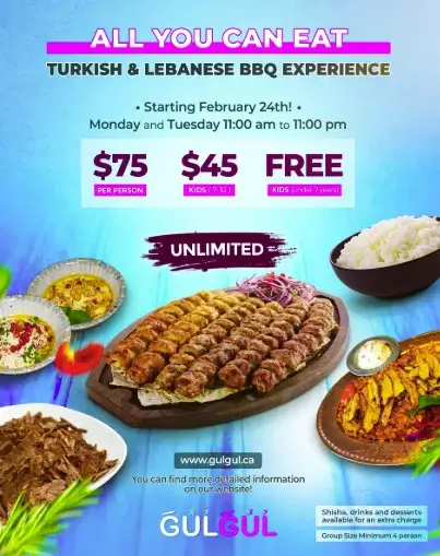 All You Can Eat Turkish & Lebanese BBQ Experience image
