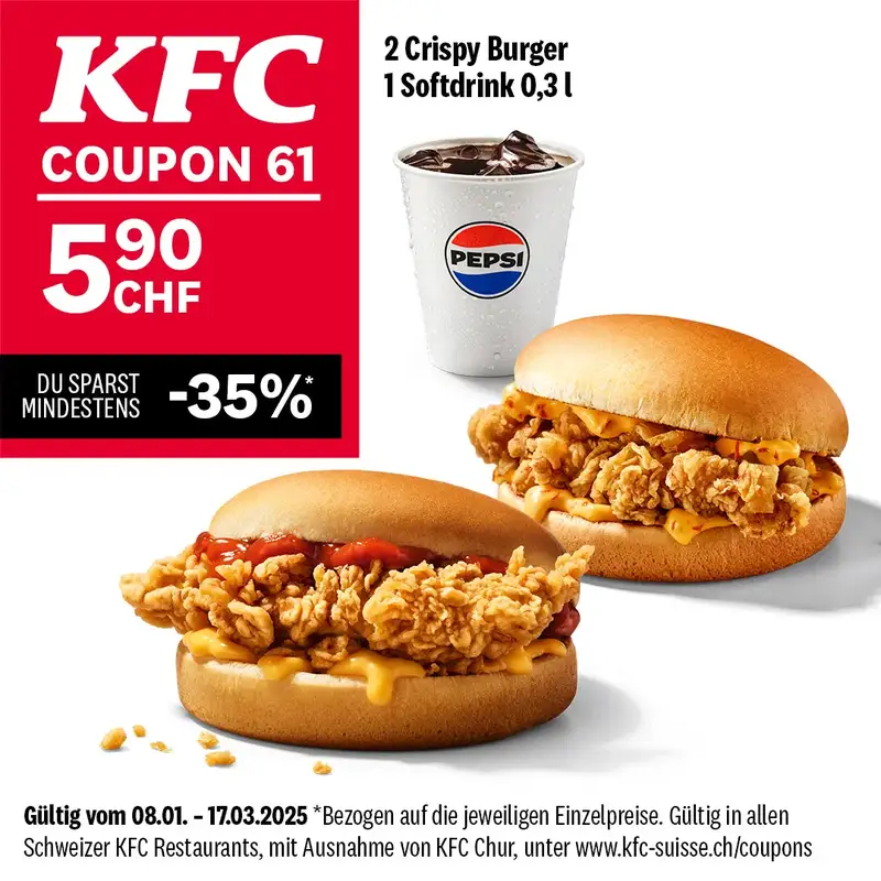 2 Crispy Burger 12 Softdrink image