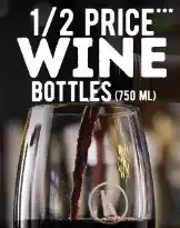 1/2 PRICE WINE BOTTLES image
