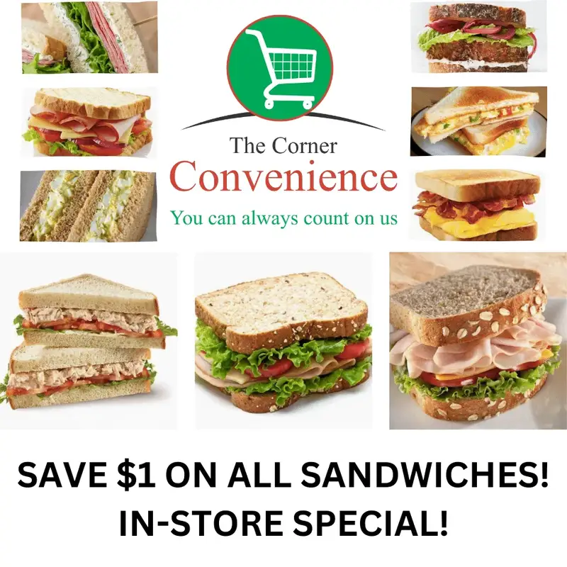 SAVE $1 ON ALL SANDWICHES! image