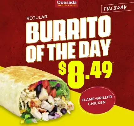 Flame-Grilled Chicken Burrito image