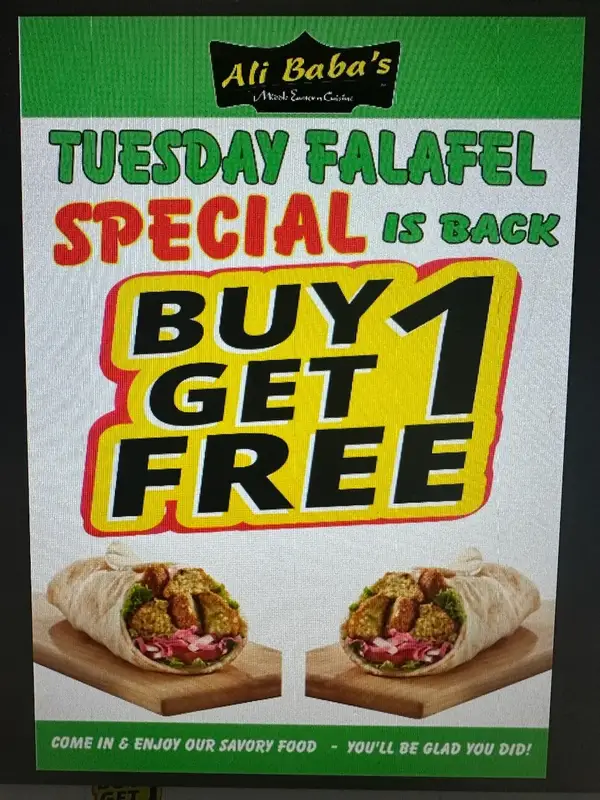 TUESDAY SPECIAL BOGO Falafel image