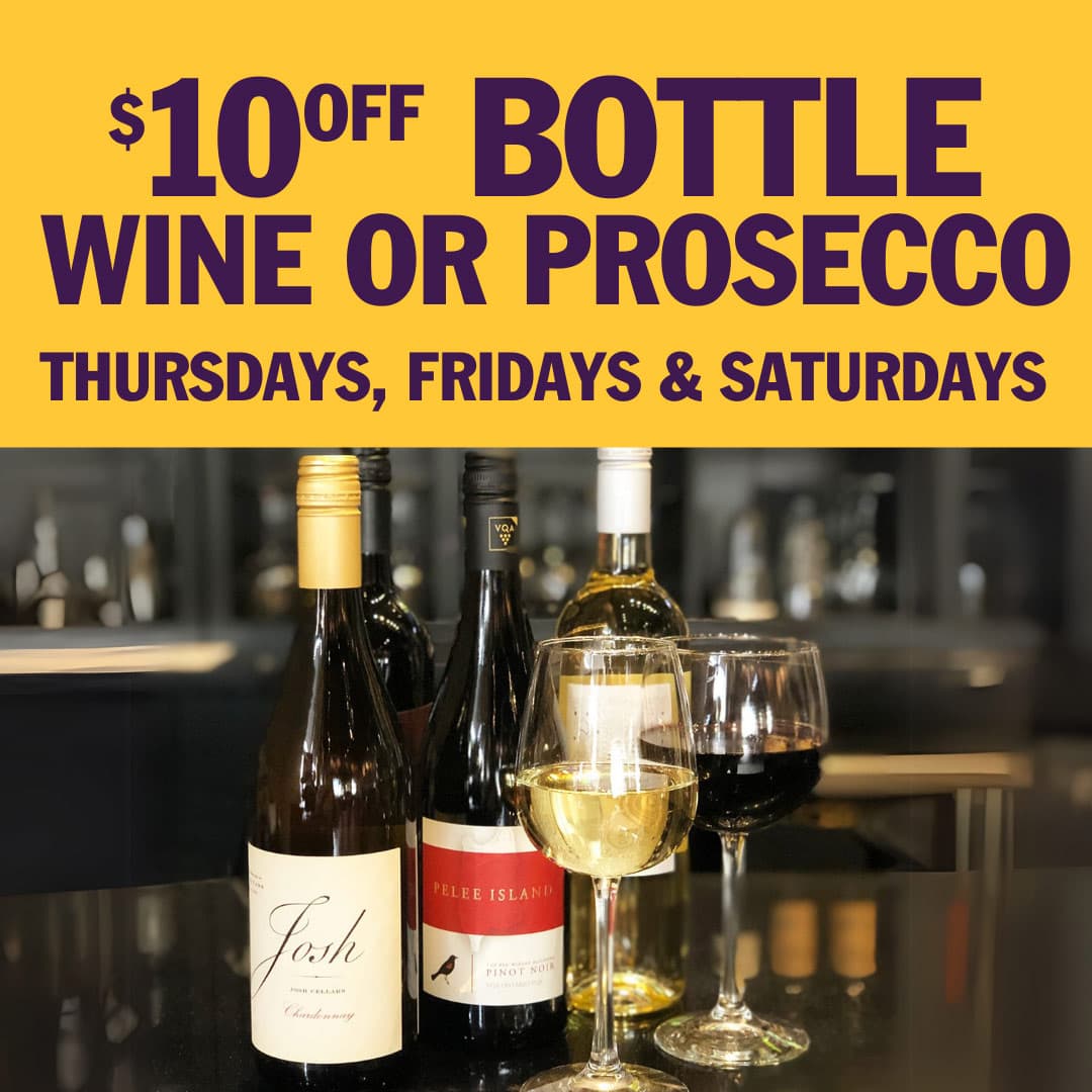 $10 off any bottle of Wine or Prosecco image