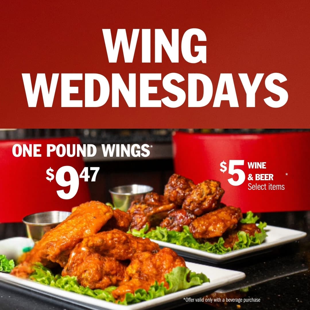 Wednesday Wing Night - 1/2 Price Wings image